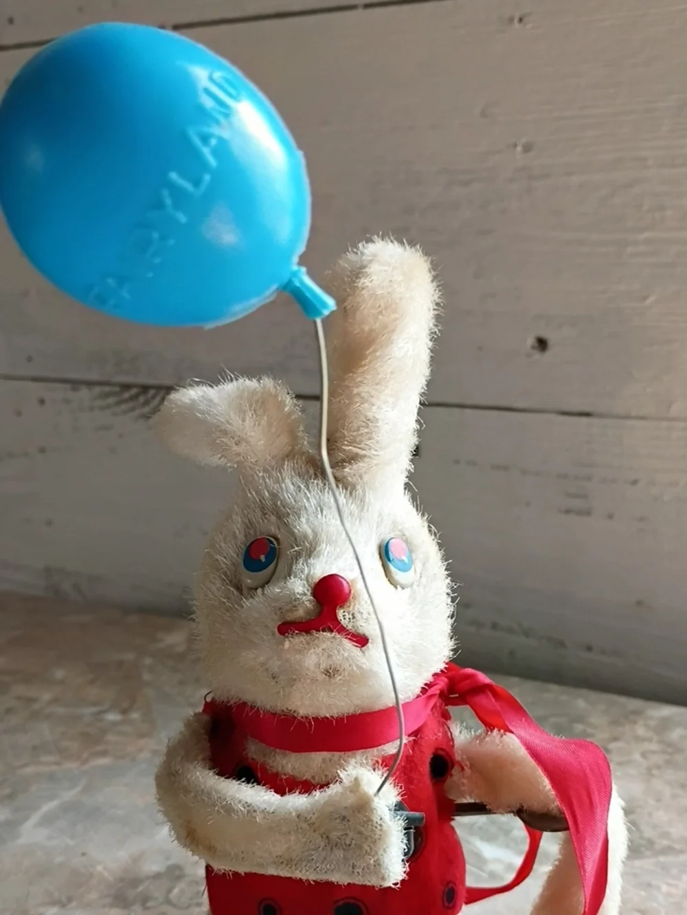 CREEPY BUNNY 1950's  WORKING. And A Free Creepy Glass Bunny.